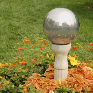 DIY Mirrored Gazing Balls for the Garden