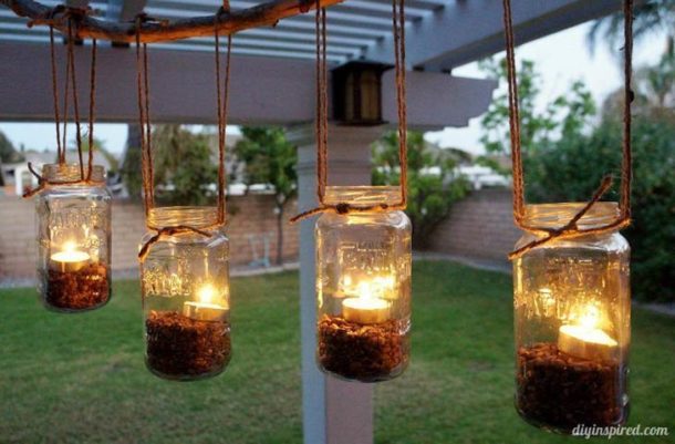 5 Gorgeous Outdoor Mason Jar Lights • The Garden Glove