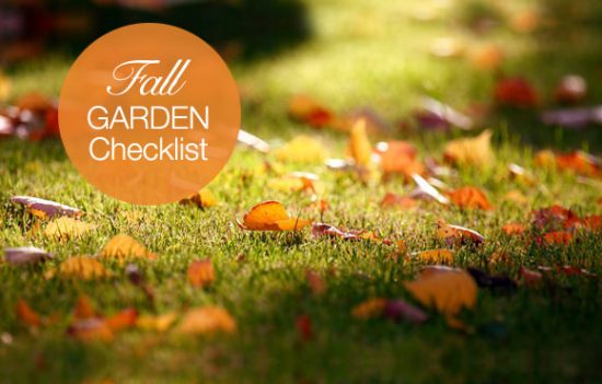 fall garden checklist