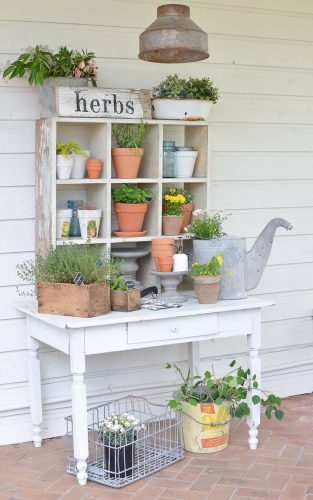 18 DIY Potting Benches You'll Want to Show Off • The Garden Glove