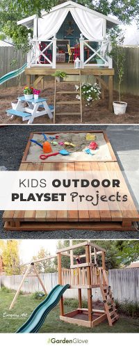 10 DIY Kids Outdoor Playset Projects • The Garden Glove