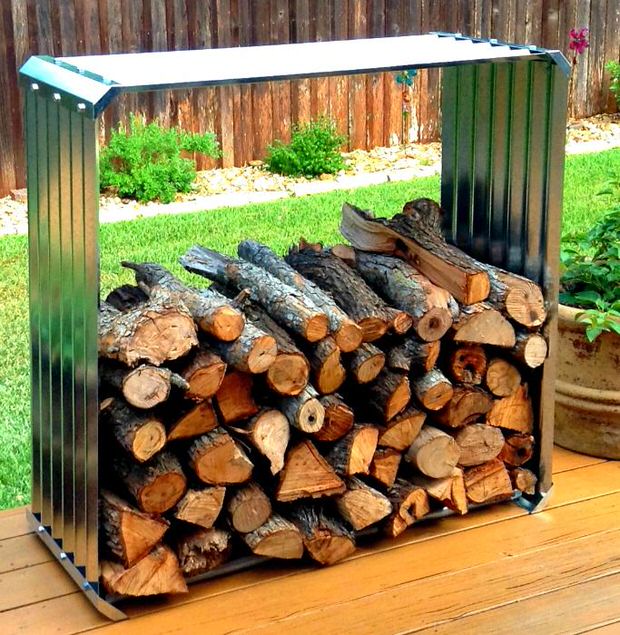 9 Super Easy DIY Outdoor Firewood Racks The Garden Glove