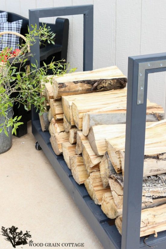 9 Super Easy DIY Outdoor Firewood Racks