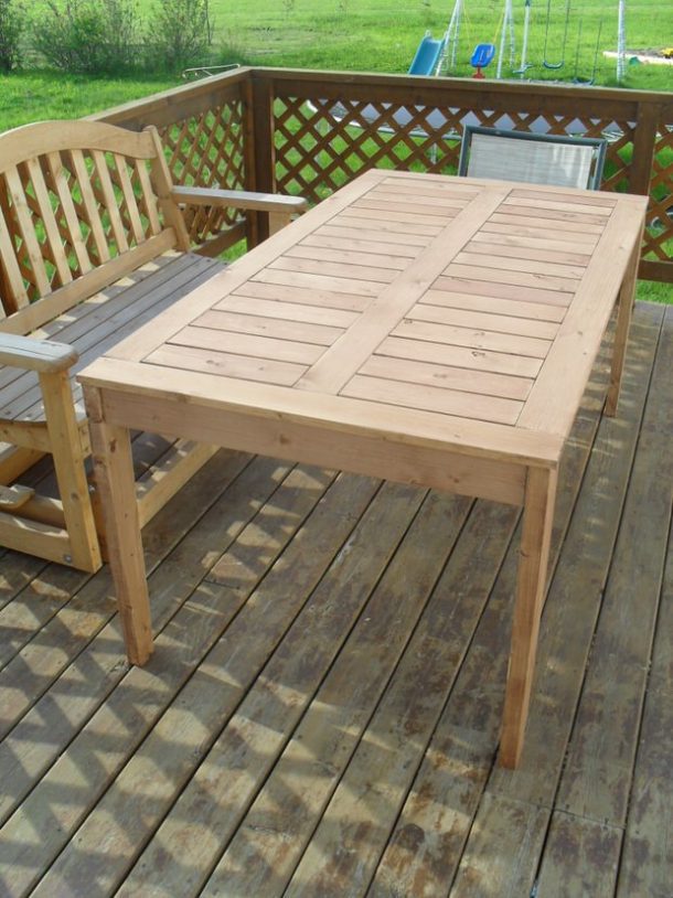 DIY Outdoor Dining Table Ideas & Projects • The Garden Glove