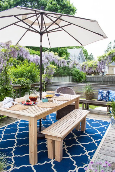 DIY Outdoor Dining Table Projects • The Garden Glove