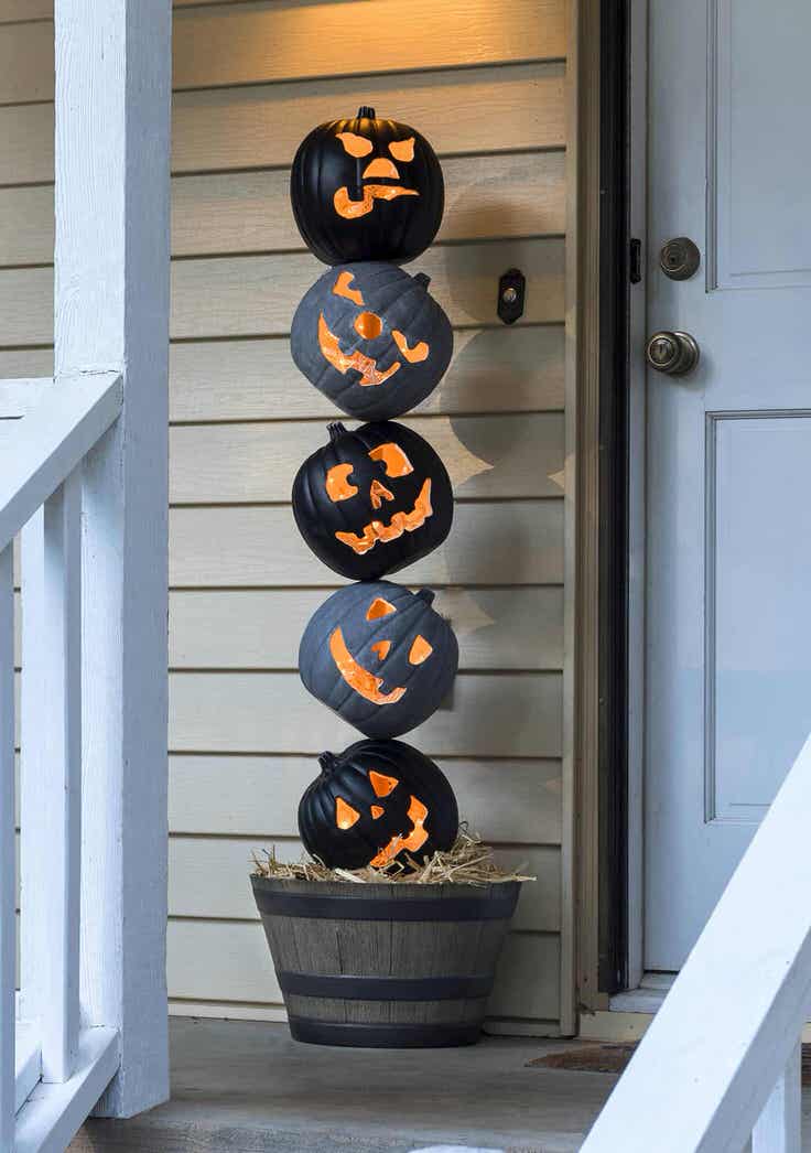 Front Porch Outdoor Halloween Decorating Ideas The 