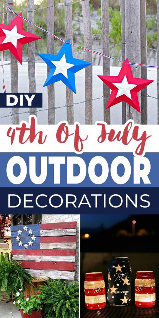 Diy 4th Of July Outdoor Decorations • The Garden Glove