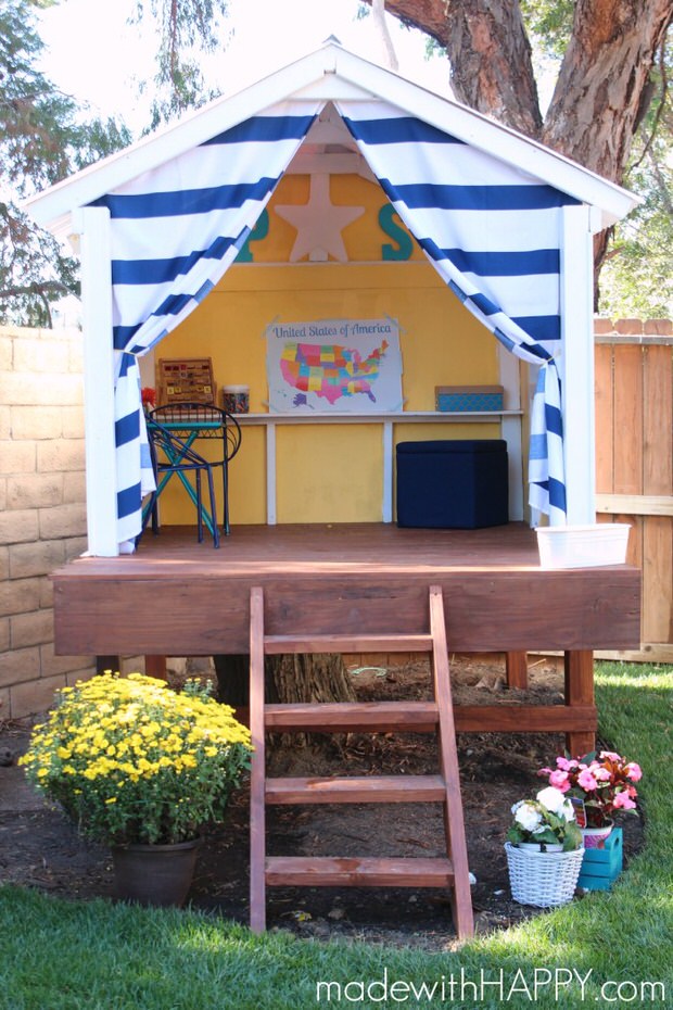 how to build a two story playhouse