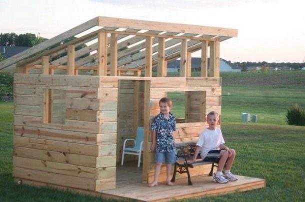 How to Build a Backyard Playhouse • The Garden Glove