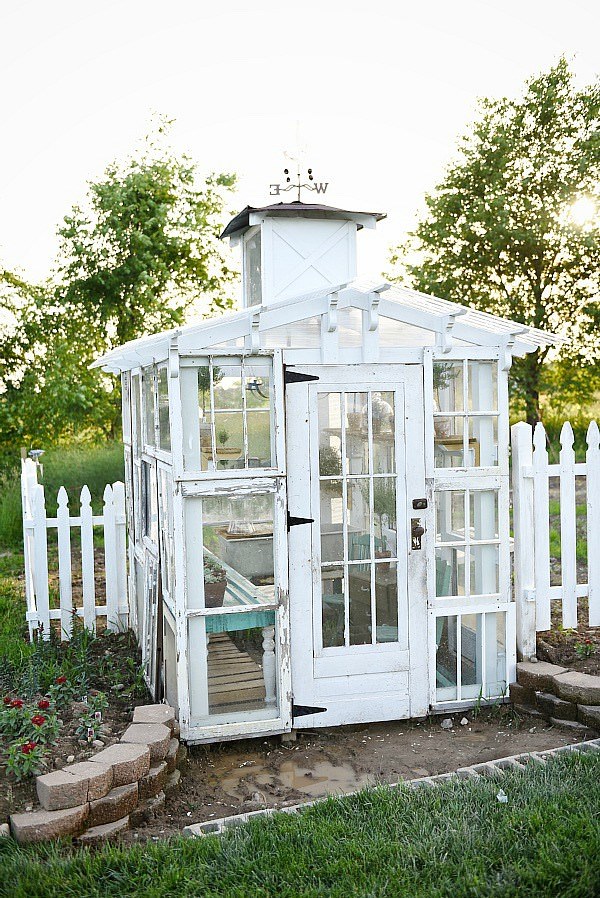 Build an Old Window Greenhouse - Garden Therapy
