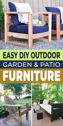 Easy DIY Outdoor Patio Furniture Plans & Ideas • The Garden Glove