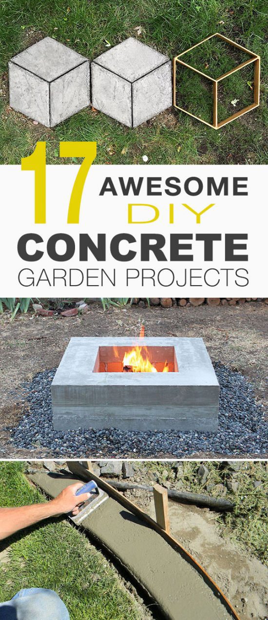 17 Awesome DIY Concrete Garden Projects • The Garden Glove