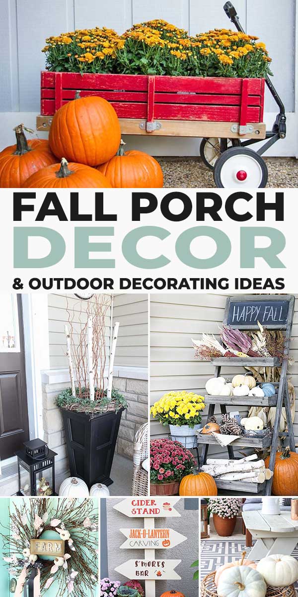 Outdoor Fall Decor & Porch Decorating Ideas • The Garden Glove