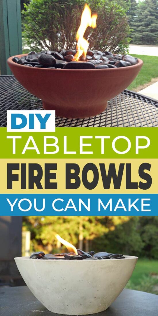 DIY Tabletop Fire Bowls & Fire Pits • The Garden Glove