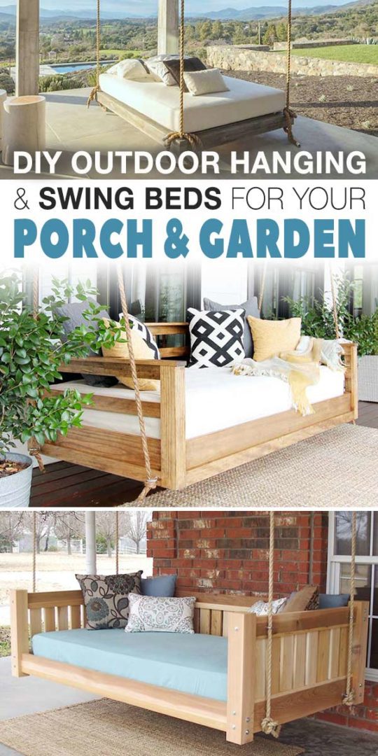 DIY Outdoor Hanging & Swing Beds for Your Porch & Garden • The Garden Glove