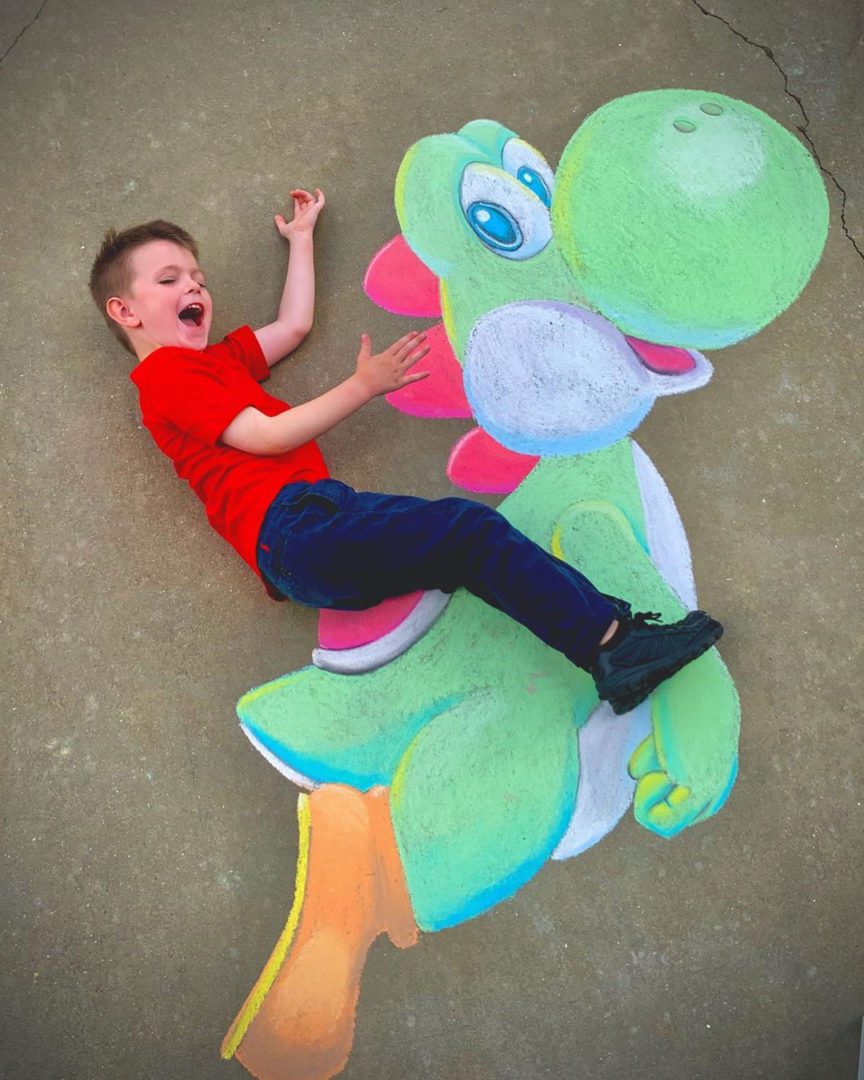 20 Easy Sidewalk Chalk Art Ideas for Everyone to Try! • The Garden Glove