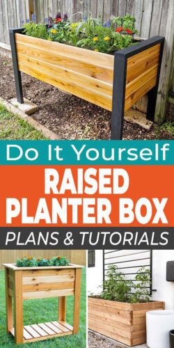 DIY Raised Planter Box Plans & Tutorials for Convenient Container ...