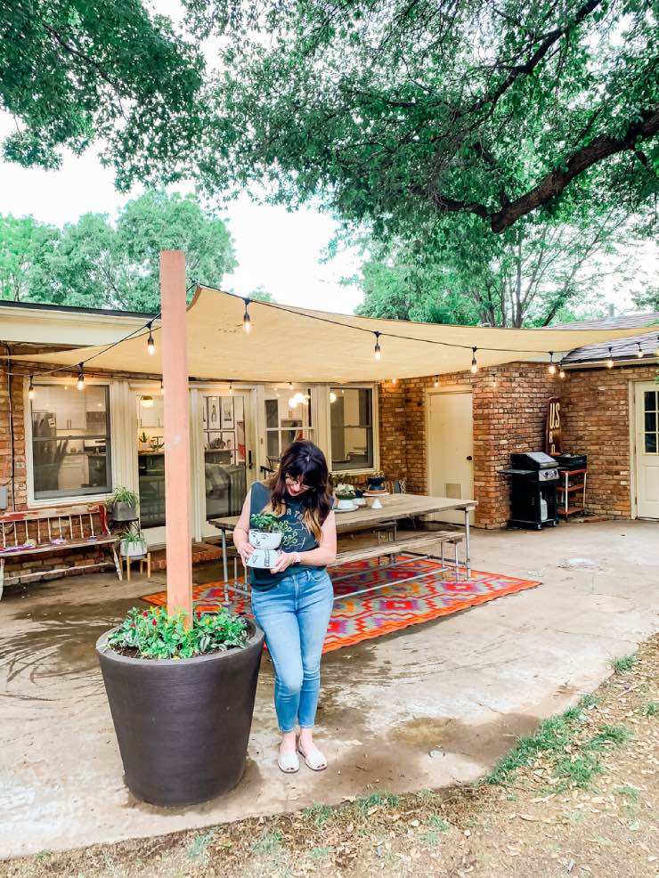 diy shade sail patio cover