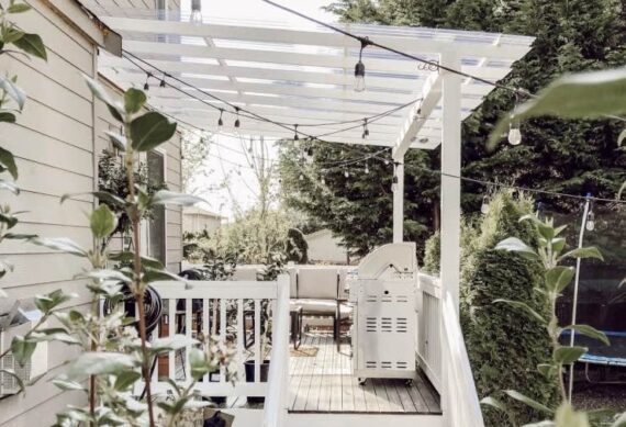 DIY clear roof patio cover idea