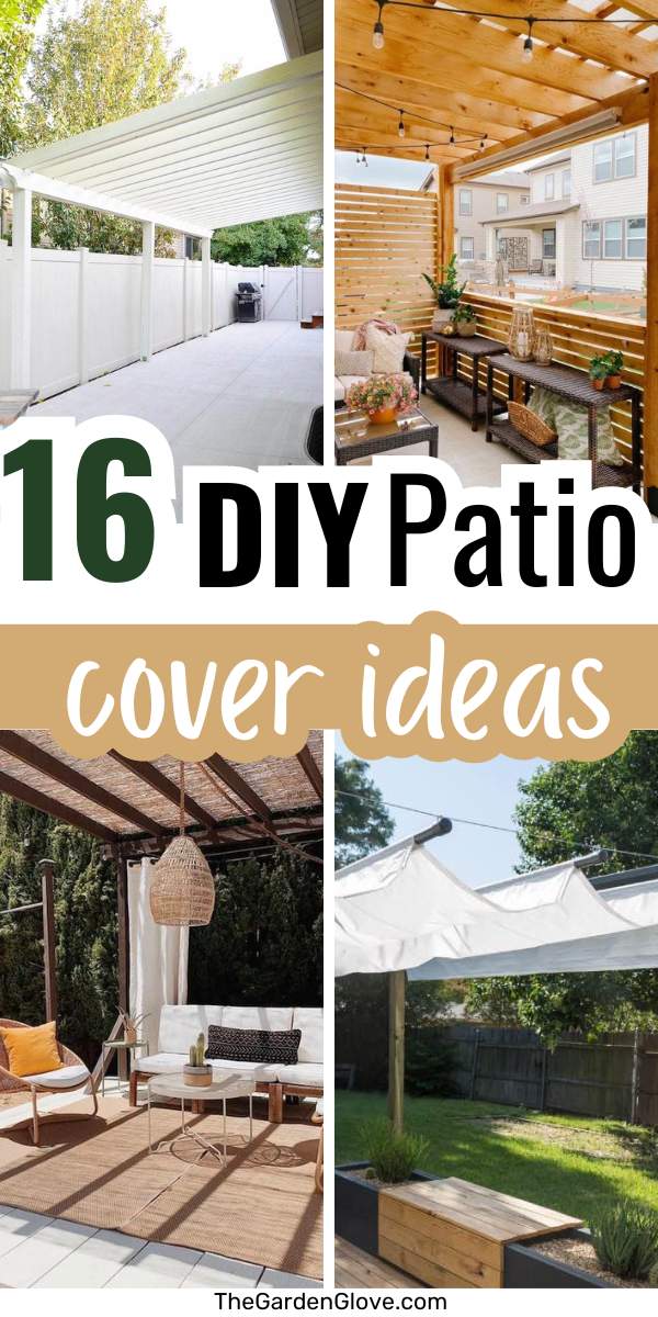 16 DIY Patio Cover Ideas to Transform your Outdoor Space • The Garden Glove